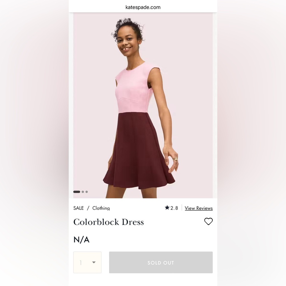 Kate Spade colorblock dress - Picture 6 of 7